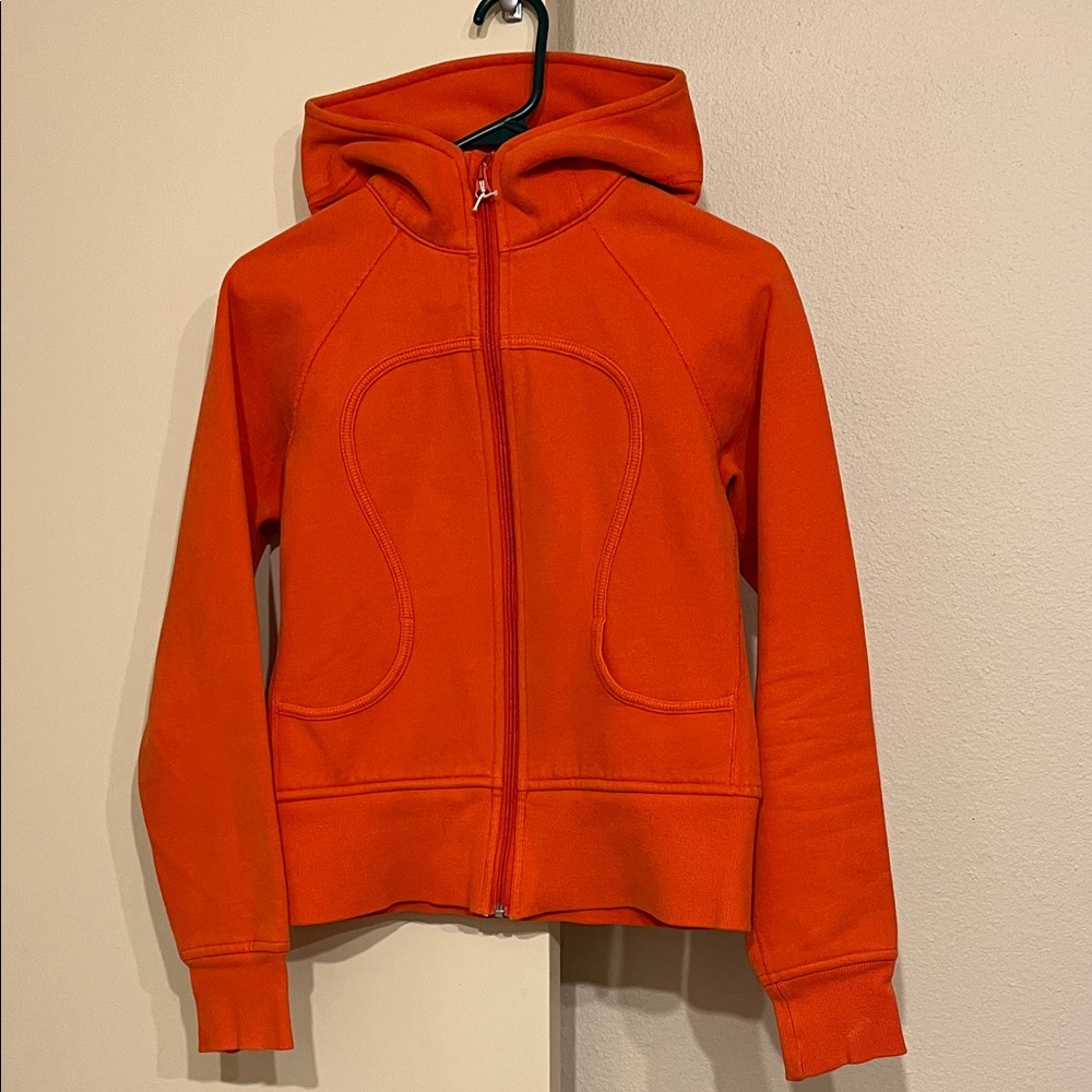 lululemon athletica Vibrant Orange Hoodie